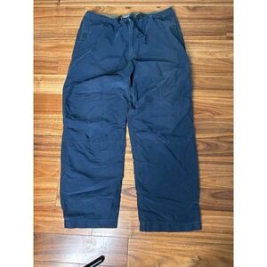 Structure Mens Vintage Navy Utility Pants Cotton Nylon Baggy grunge Gorpcore L
